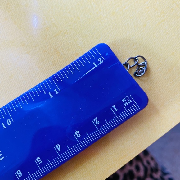 Cool Cream off white 3 strand lucite square bead statement necklace 1990s - Picture 4 of 4